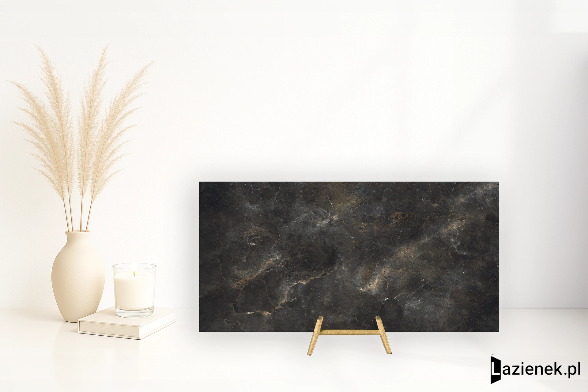 Graniti Fiandre Aion Maximum Black Aion naturalna 150x300 cm gr. 6 mm - płytka rektyfikowana / MMS27561530